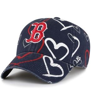 Boston Red Sox 47’ Youth/kid Team Logo Adore Clean up Navy Adjustable/ hat